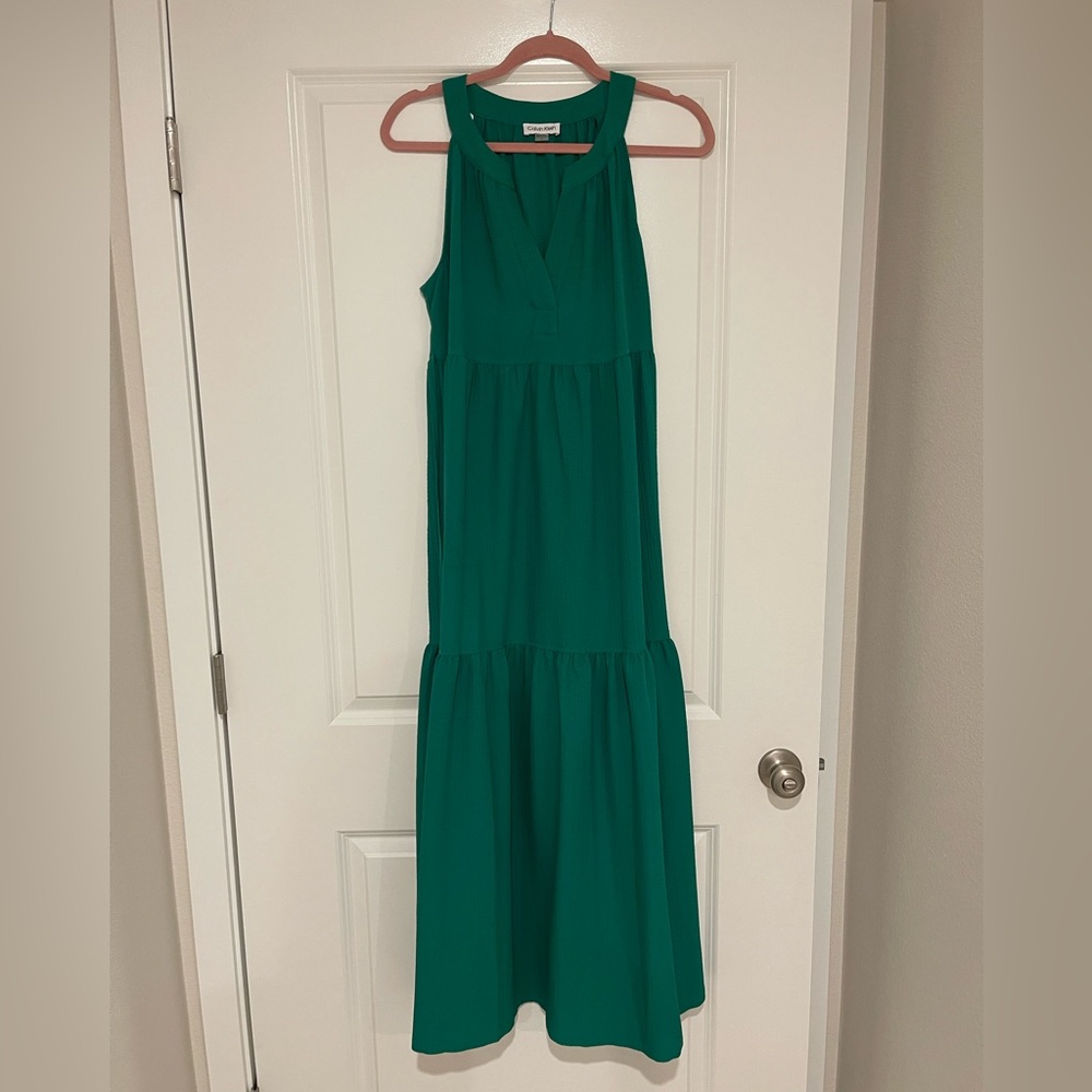 Calvin Klein Teal Maxi Dress